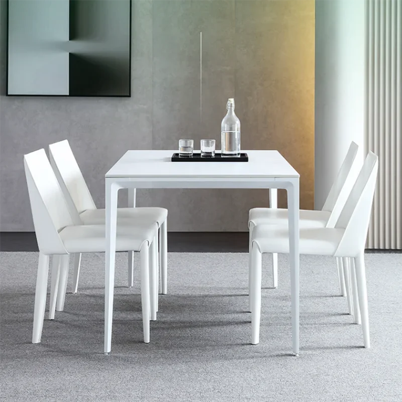 Waterproof Luxury Dining Table Legs Metal Nordic White Kitchen Computer Tables Modern Outdoor Mesas De Jantar Home Furniture