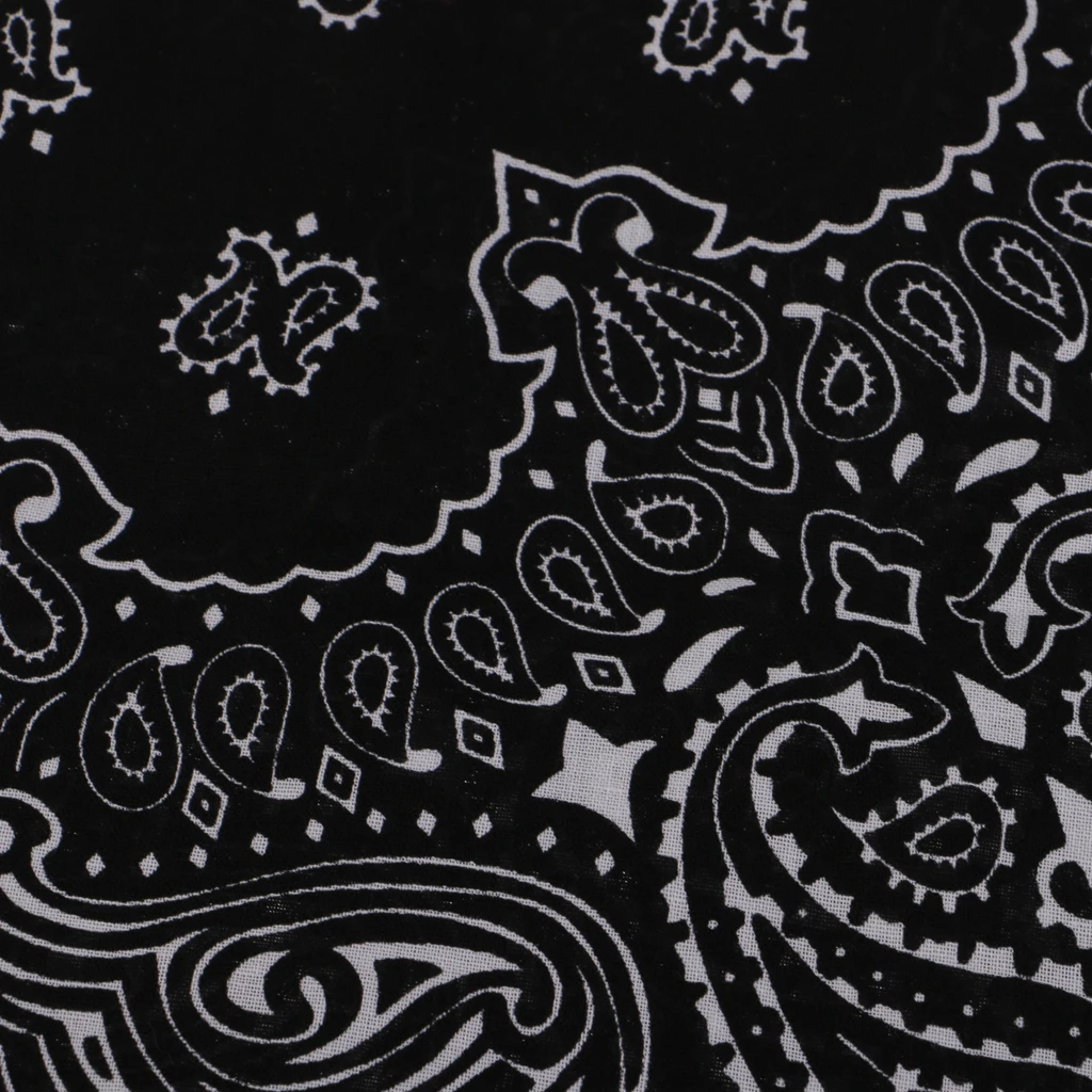 Printed Bandana Head Wrap Scarf Rag Mask Headband Wristband - 4 color available