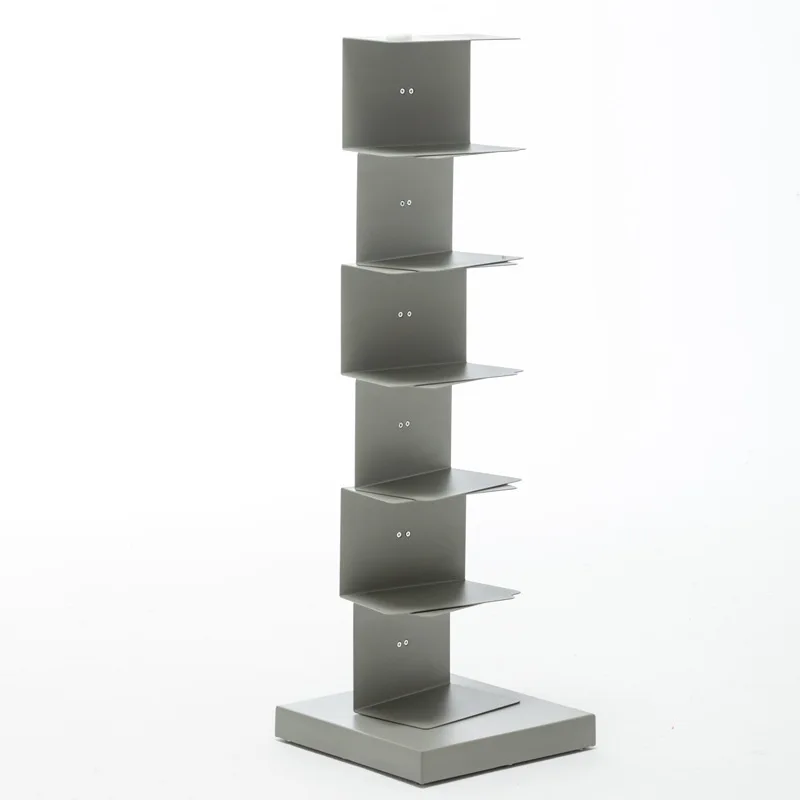 Floor-to-ceiling Invisible Simple Bookshelf Creative Modern Simple Vertical Wrought Iron Sky Bookshelf Multi-layer Storage Rack