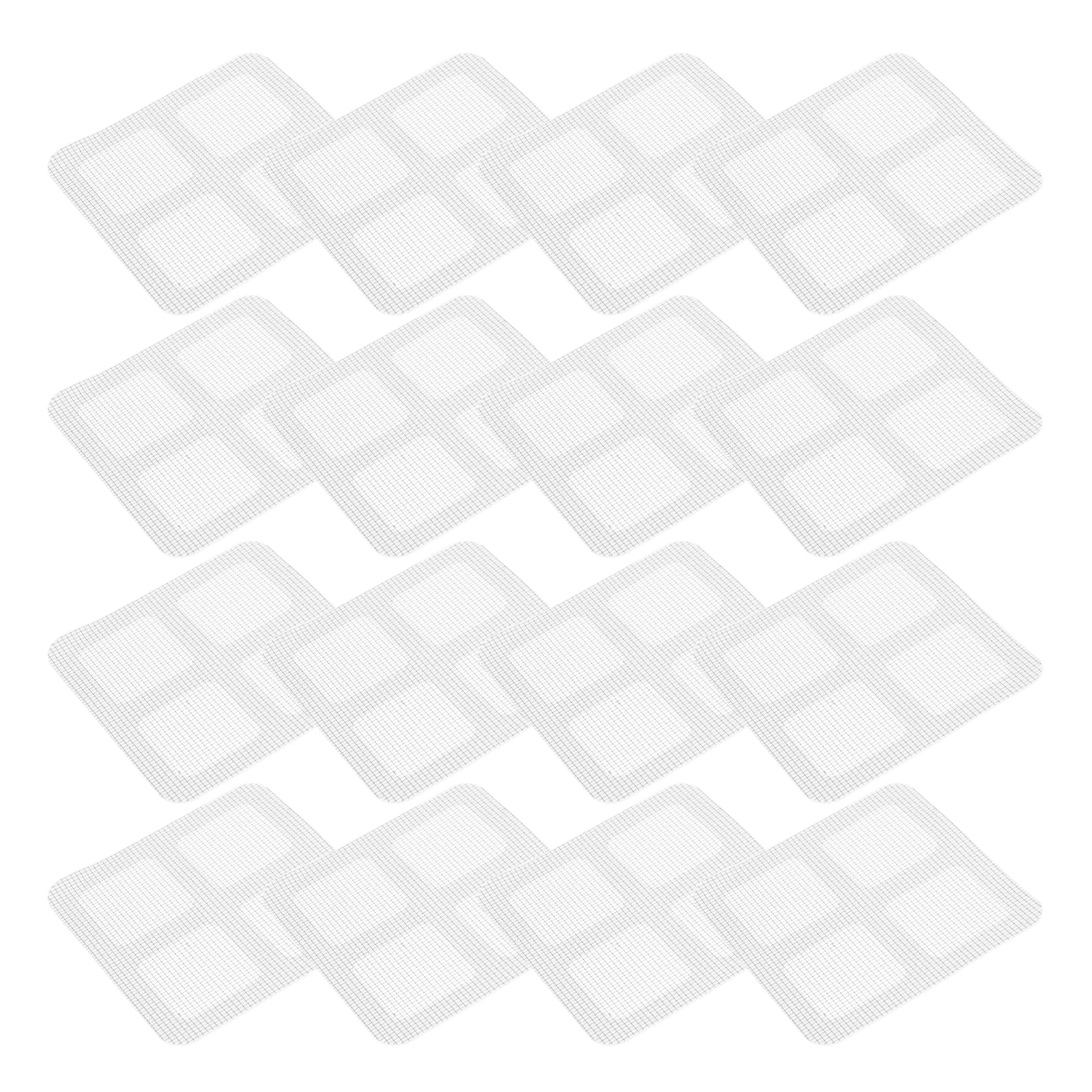 

100 pcs Square Mesh Stickers Hair Catcher Drain Covers Adhesive Anti-Blocking Filter Decals Floor Shower Drain Strainer Reusable