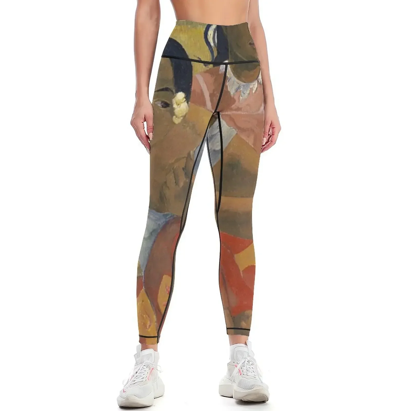 

Paul Gauguin -Nafea Faa Ipoipo (When Will You Marry) Leggings Sports pants woman gym pants Womens Leggings