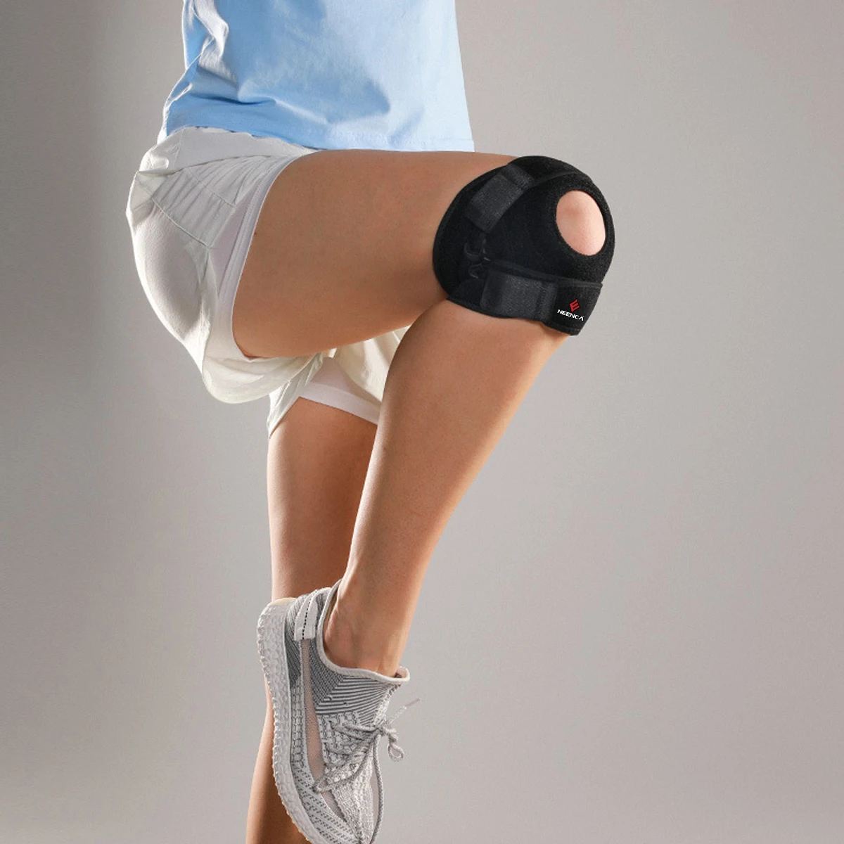 Knee Brace Support Sleeve for Arthritis Meniscus Tear Athletic Open Patella Stabilizer Wrap to Relieve Pain Injury Recovery