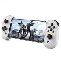 D8 Telescopic Mobile Phone Gamepad with Turbo/6-axis Gyro/Vibration Gamepad Bluetooth-Compatible5.2 RGB Light for PS3 PS4 Switch