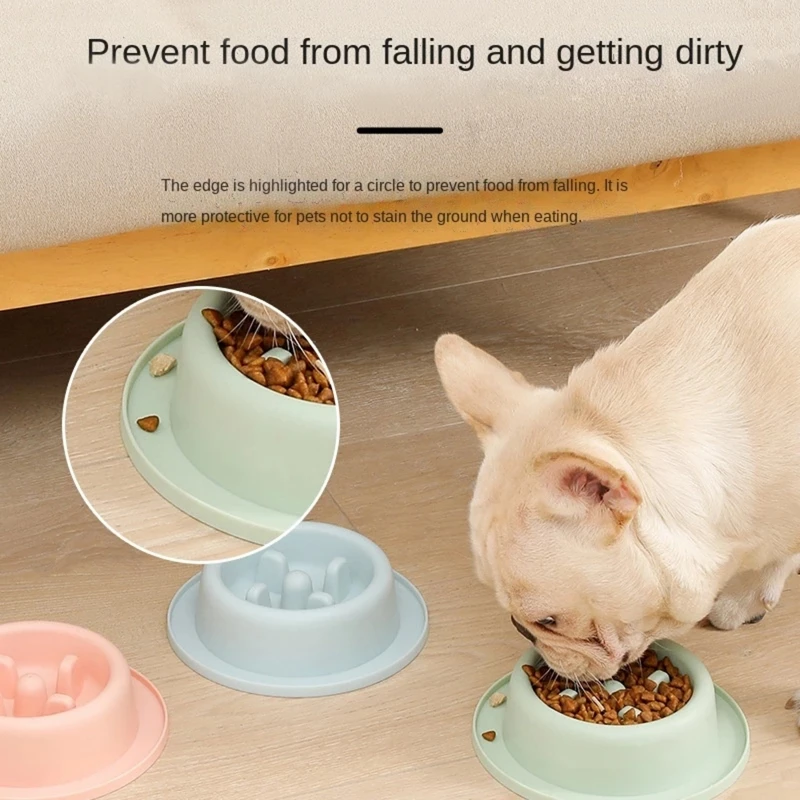 Dog Bowl Dog Feeder Interactive  Non-Slide  for Small Medium Dogs Easy to Use And Clean Anti-Chocking Dog Slow Feeder