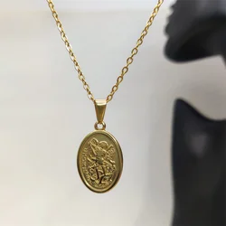 No Fade Fashion Vintage Stainless Steel Pendant Necklaces Men Women Charms Jewelry Boyfriends Couples Gifts