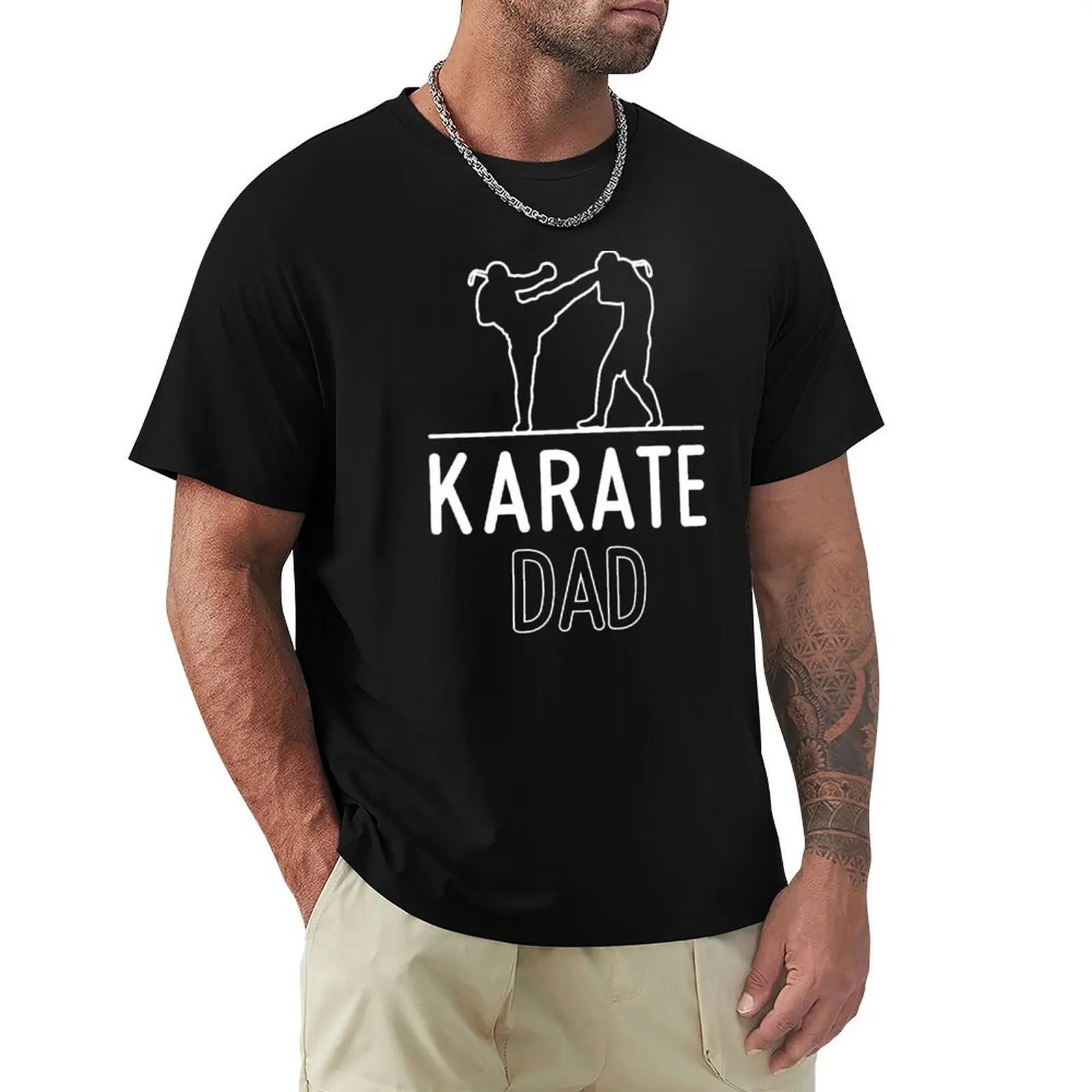 

Karate Dad Quote Cute Gift For Dad Who Loves Karate T-Shirt summer shirt football t shirt blue lock mens shirts graphic tee