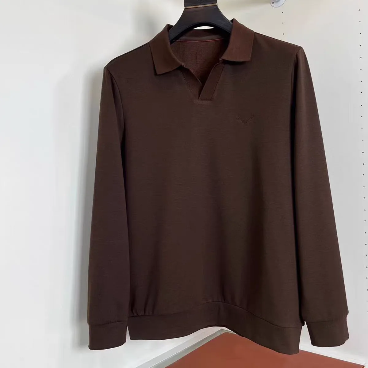 

LP Italian wool-blend knitted polo shirt 25aw