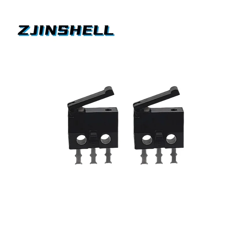 5pcs/lot black small/micro switch camera switch reset detection stroke limit miniature 3-foot straight foot handle mini