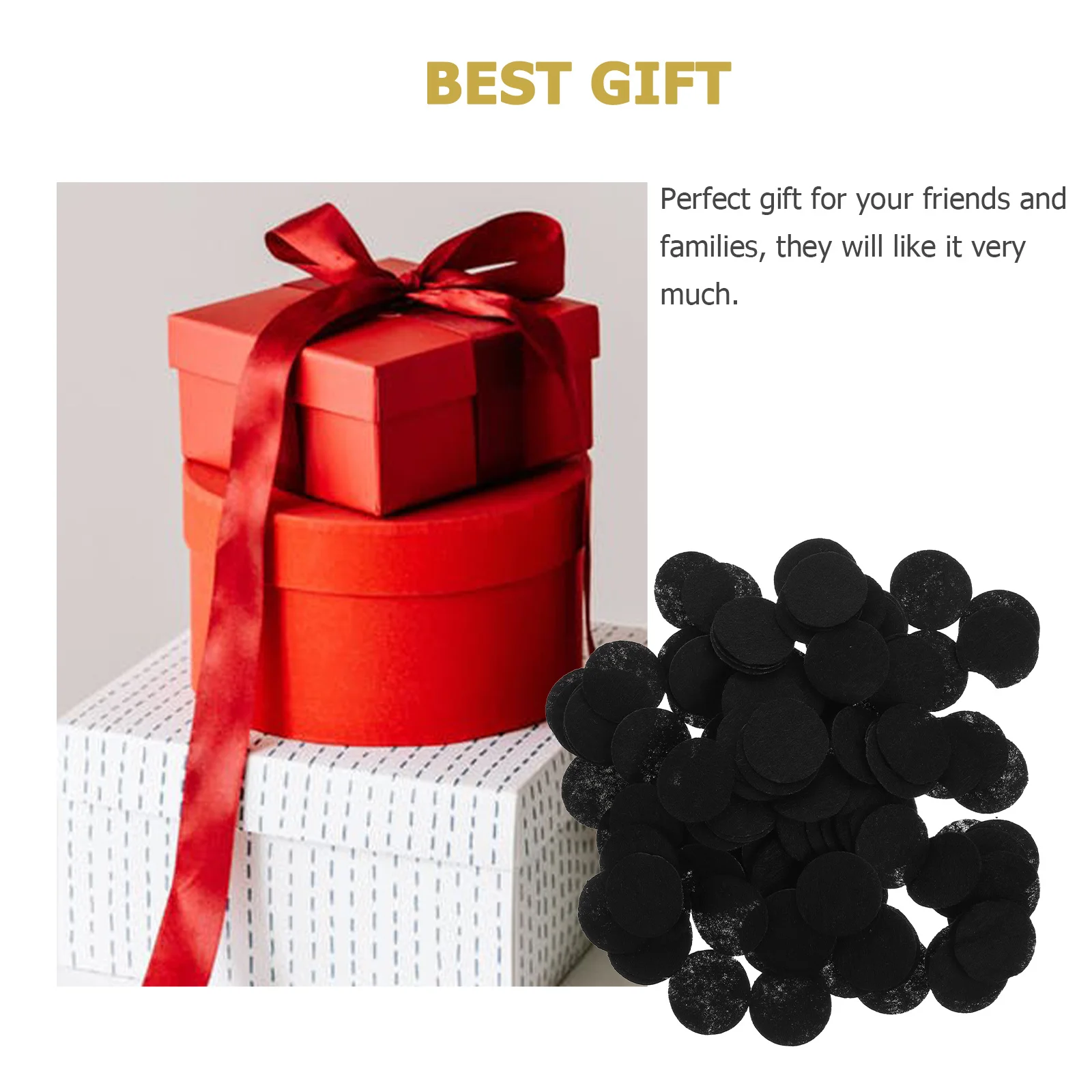 

400pcs Polyester Diy Headdress Wafer Small Round Craft Supplies Hair Accessories Decor Handmade Headwear Patch Headdress Props