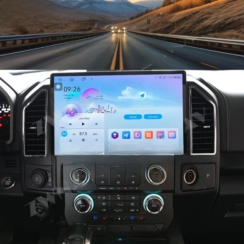 For F150 2015 2021 Android Car Radio Stereo Smart Touchscreen GPS Navigatio