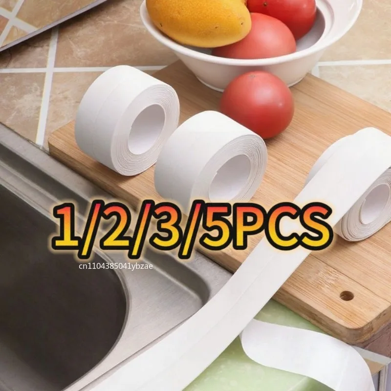 

1-5 рулонов кухонной и водонепроницаемой ленты, влагостойкая зазор для кухонной и ванной комнаты, красивые наклейки для туалета со швом