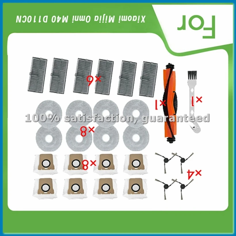 

Аксессуары для пылесоса Omni M40 D110CN: основная и боковые щетки, насадки для влажной уборки, фильтры, мешки для сбора пыли - ABVK