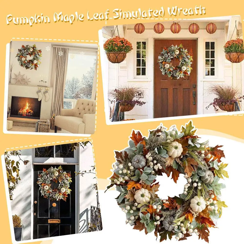45Cm Fall Wreaths P… - image