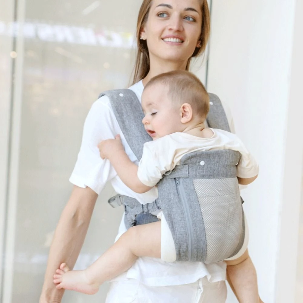 

Newborn Front Holding Baby Wrap Carrier Cotton Infant Kangaroo Bag Infant Backpacks Mesh Horizontal Holding Type