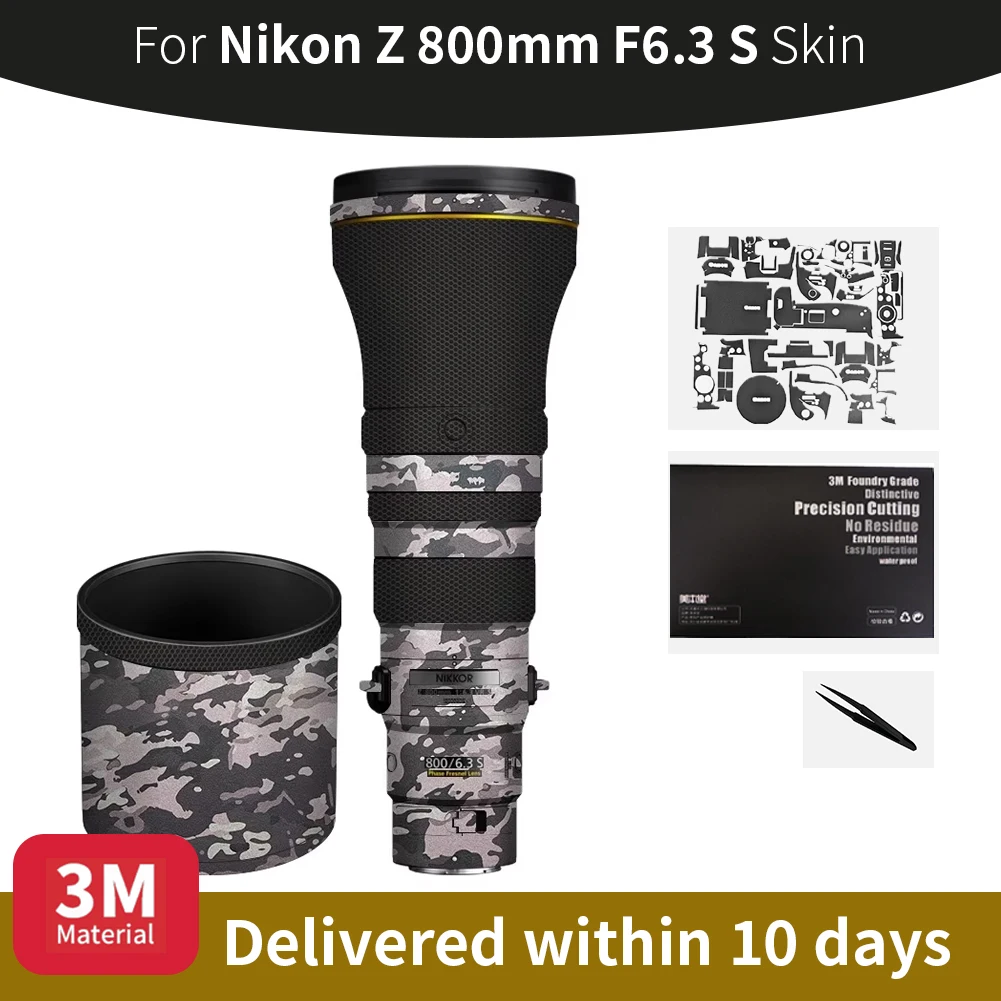 

Для Nikon 800 мм кожа Nikon Z 800 мм F6.3 S кожух объектива камеры против царапин наклейка на объектив камеры защитная пленка
