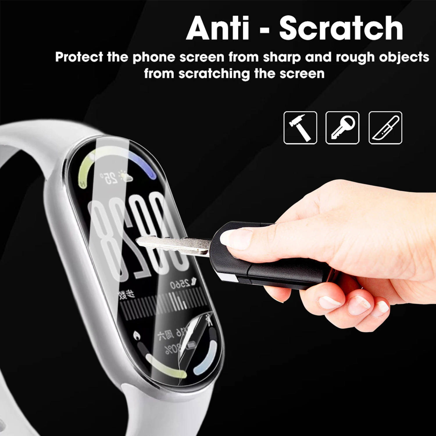 Soft Screen Protector for Xiaomi Mi Band 10 Anti-scratch Hydrogel Film HD Clear Full Coverage Soft Protective Film Accessories