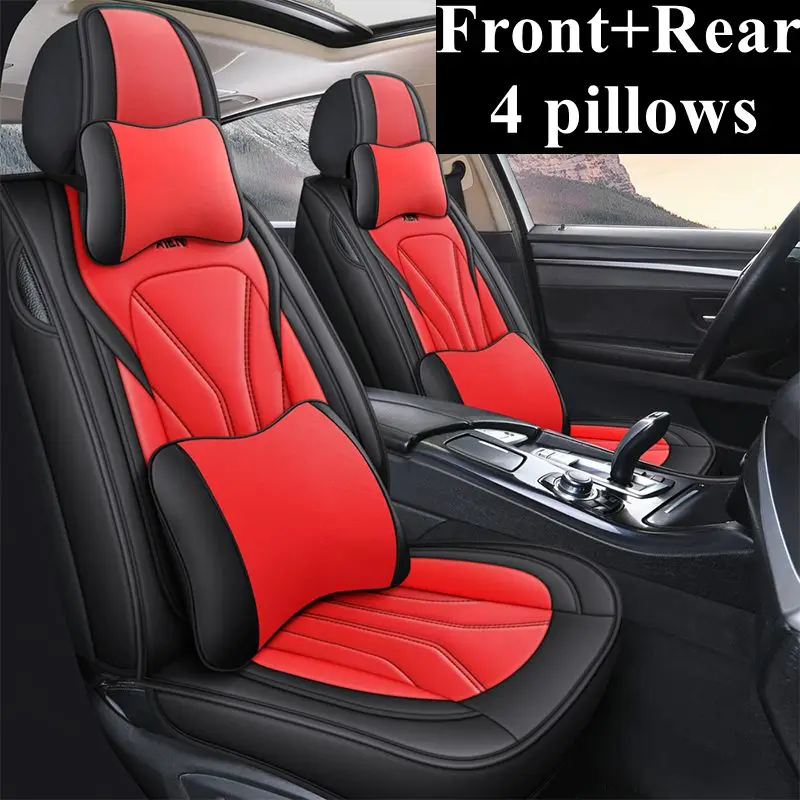 Front+Rear Car Seat Cover Full Set for Fiat 500 500L 500X Bravo Doblo Fiorino Fullback Idea Palio-Weekend Perla Punto Qubo Siena