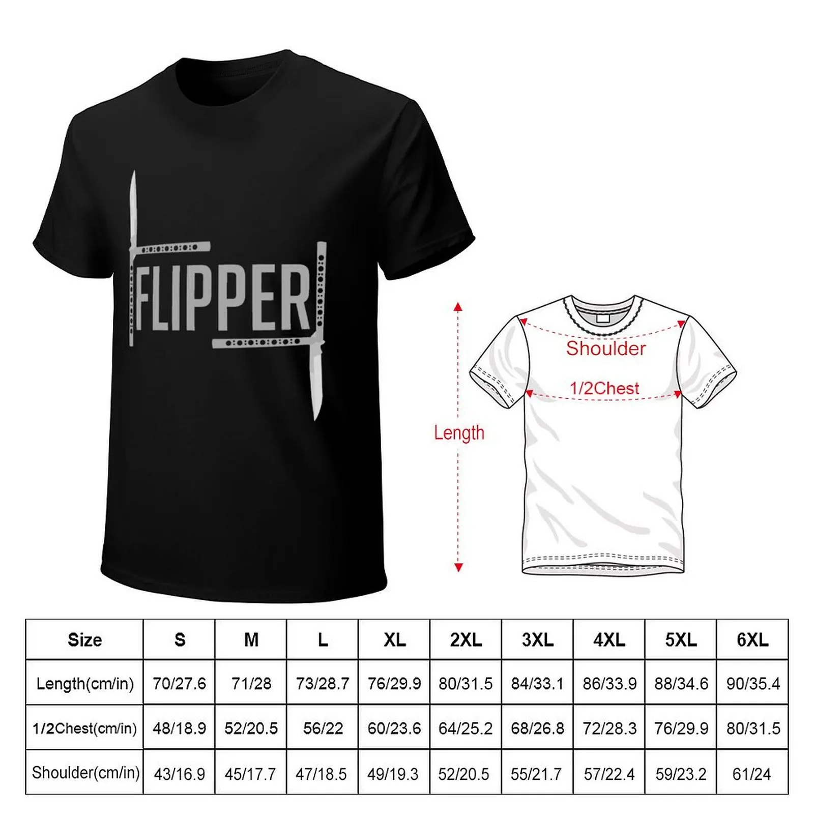 Balisong Flipper T-Shirt oversized graphic tee baggy shirts plain kawaii clothes shirts men