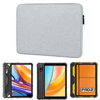 for Ulefone Armor Pad 3 Pro 2 Tablet Bag Waterproof Canvas Sleeve Zip Pouch Anti-Scratch Microfiber Lining Anti-Drop Carry Case
