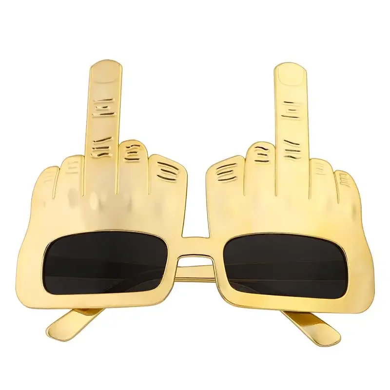 

1pc Funny Makeup Glasses Middle Finger Eyeglasses Masquerade Photo Booth Glasses Novelty Party Decorations