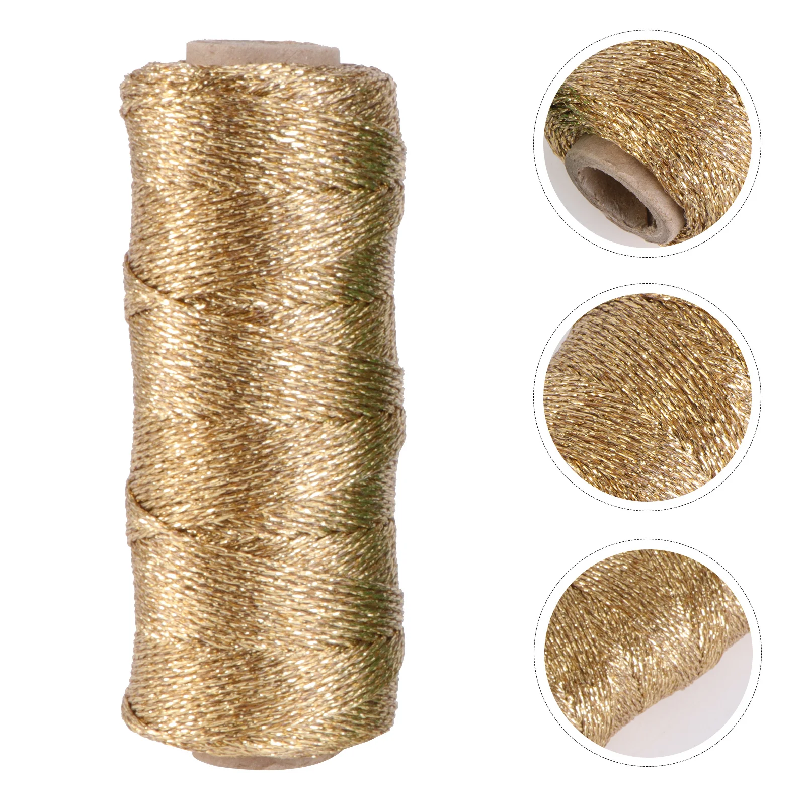 

3pcs Christmas Gift Wrapping Rope Cotton String For Diy Crafts Decorative Cord Xmas Tree Wedding Shower Home Decoration