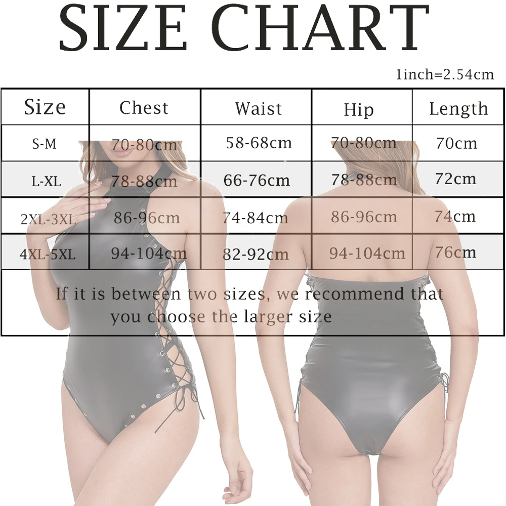 

Women's Halter Neck Backless Catsuits Faux Leather Bodysuits Side Lace-up Teddies Erotic Rompers Sexy Black Slim-fit Jumpsuits