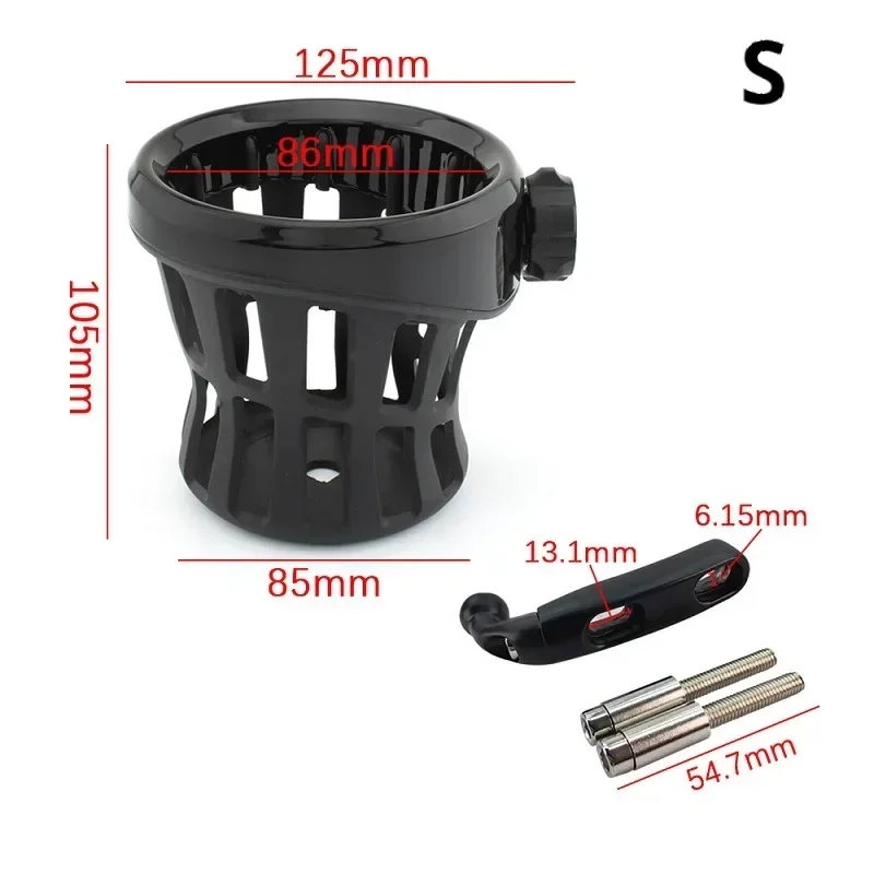 Suitable for Harley Honda Motorcycle Handlebars Universal Cup Holder Kettle and Beverage Holder Motorcycle Accessories