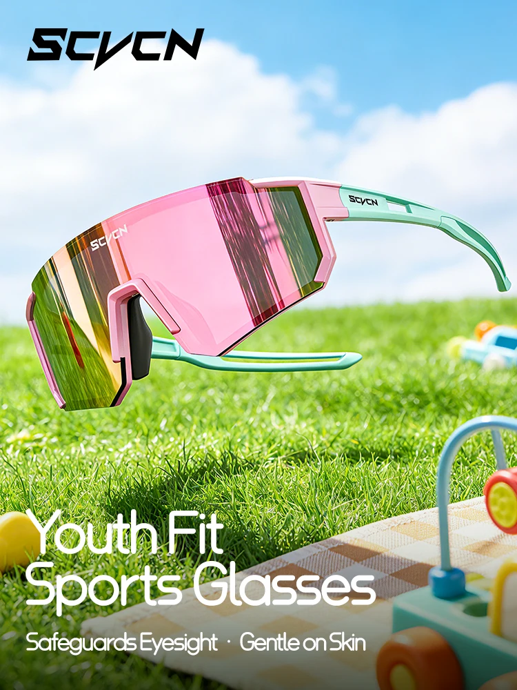 AliExpress SCVCN UV400 Outdoor Sports Glasses Boys Kids Bike Children Cycling Sunglasses Girls Photochromic Running Baseball Golf Equipment