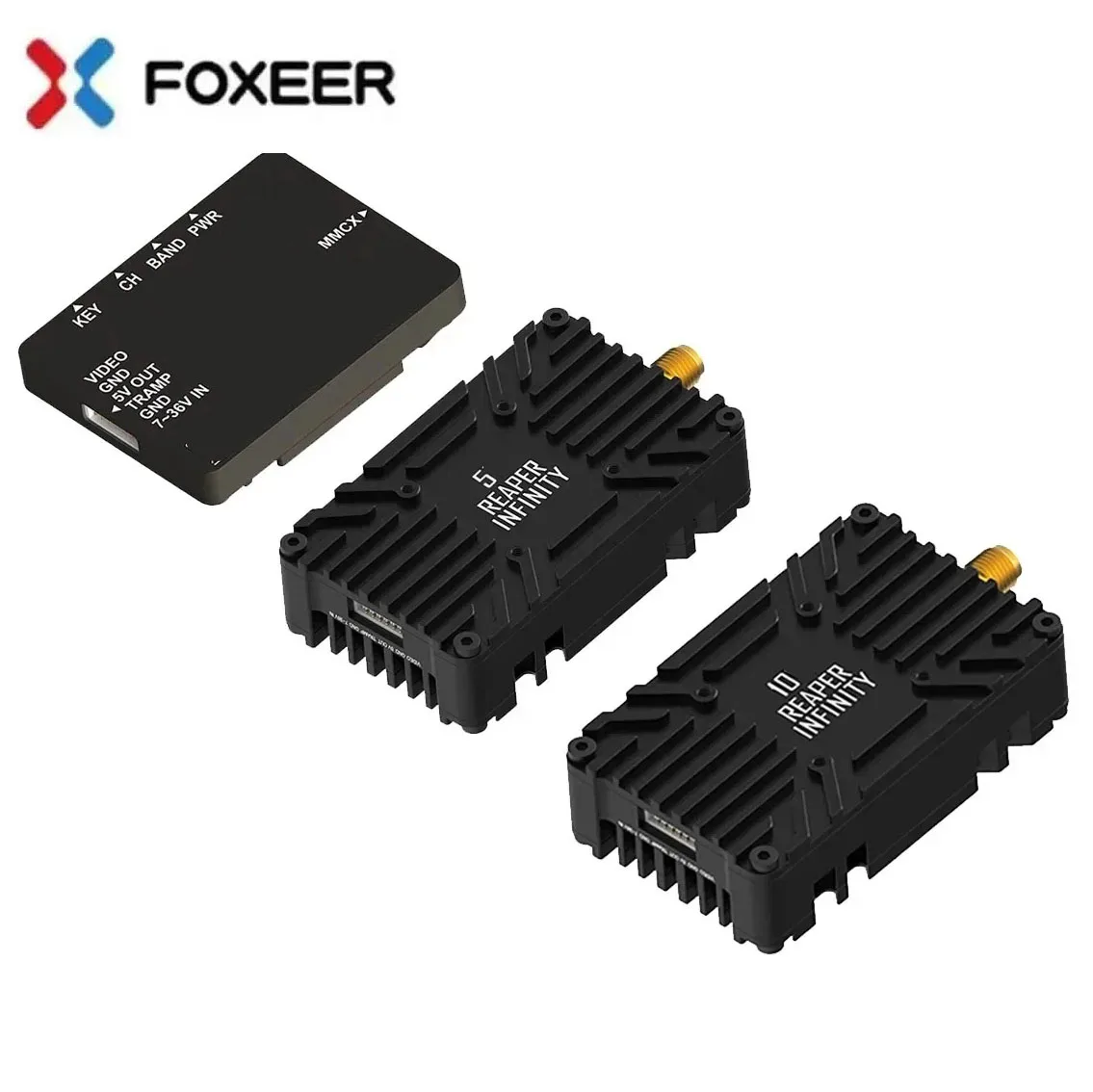Foxeer Reaper Extreme V2 5.8G 2.5W 3W 72CH Pit FPV VTX Infinity 5W 10W 80CH VTX4.9G-6G Build-in Mic Fan for FPV Long Range Drone