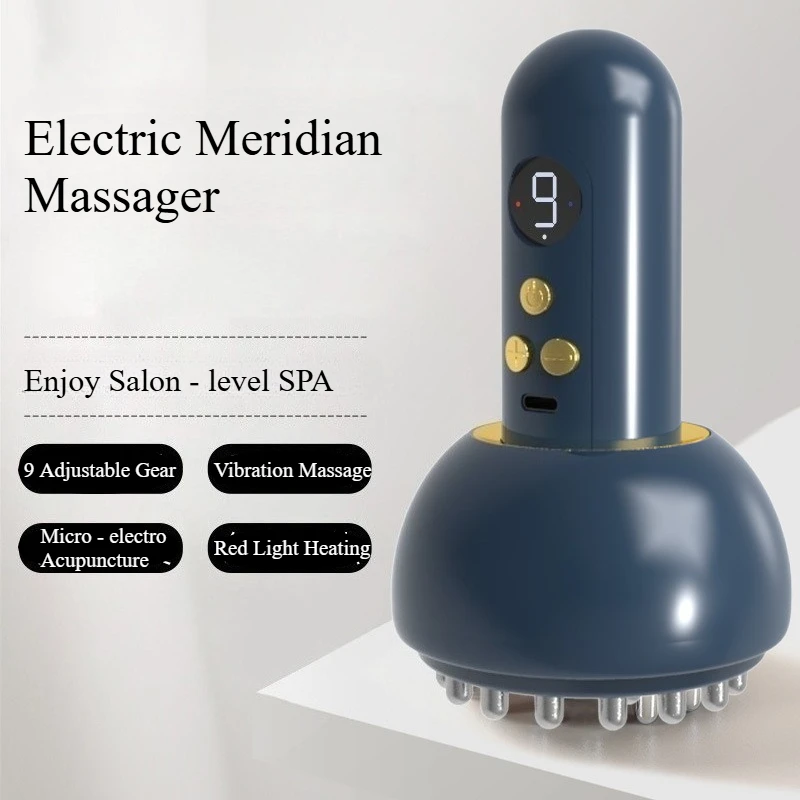 

2025 Wireless Guasha Massager Body Shaping Heating Meridian Scraping Brush Lymphatic Drainage Machine Fat Burner Rechargeable