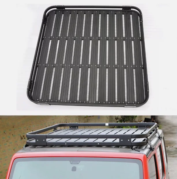 Wholesale 4x4 Universal SUV Offroad Cargo Luggage Carrier Steel Roof Rack with Aluminum Bracket Trailer Parts & Accessories