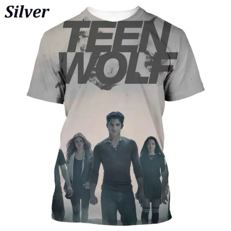 Summer Fashion TV Series Teen Wolf Men\'s and Women\'s Fashion 3d T-shirt Unisex Top Short Sleeve