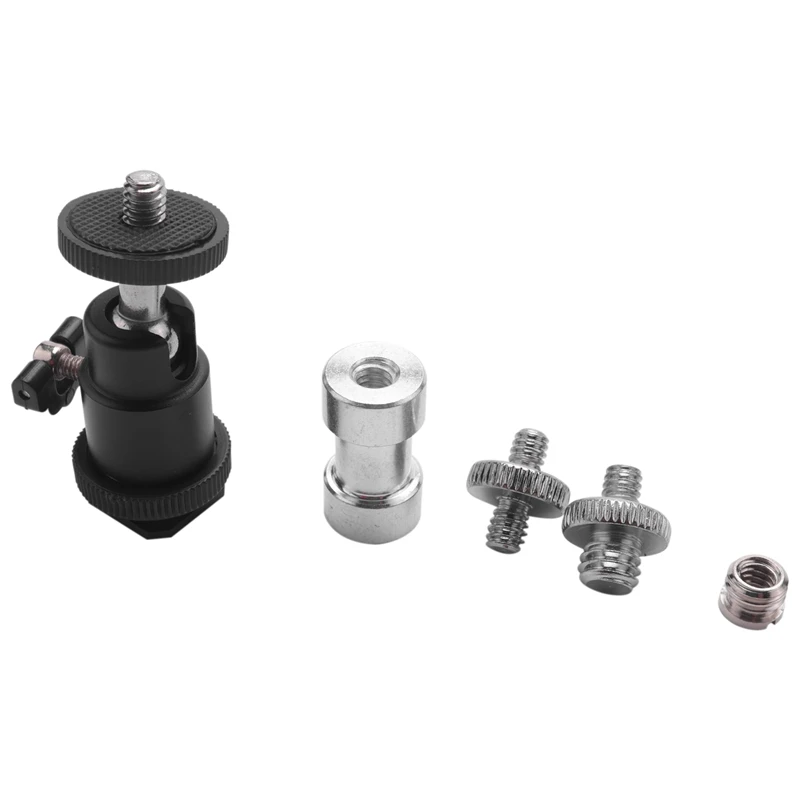 【CLEARANCE】Camera Screw, 21 Pcs 1/4 Inch 3/8 Inch Converter Threaded Screws 1/4Inch Hot Shoe Adapter Mount Camera Ball Head Set
