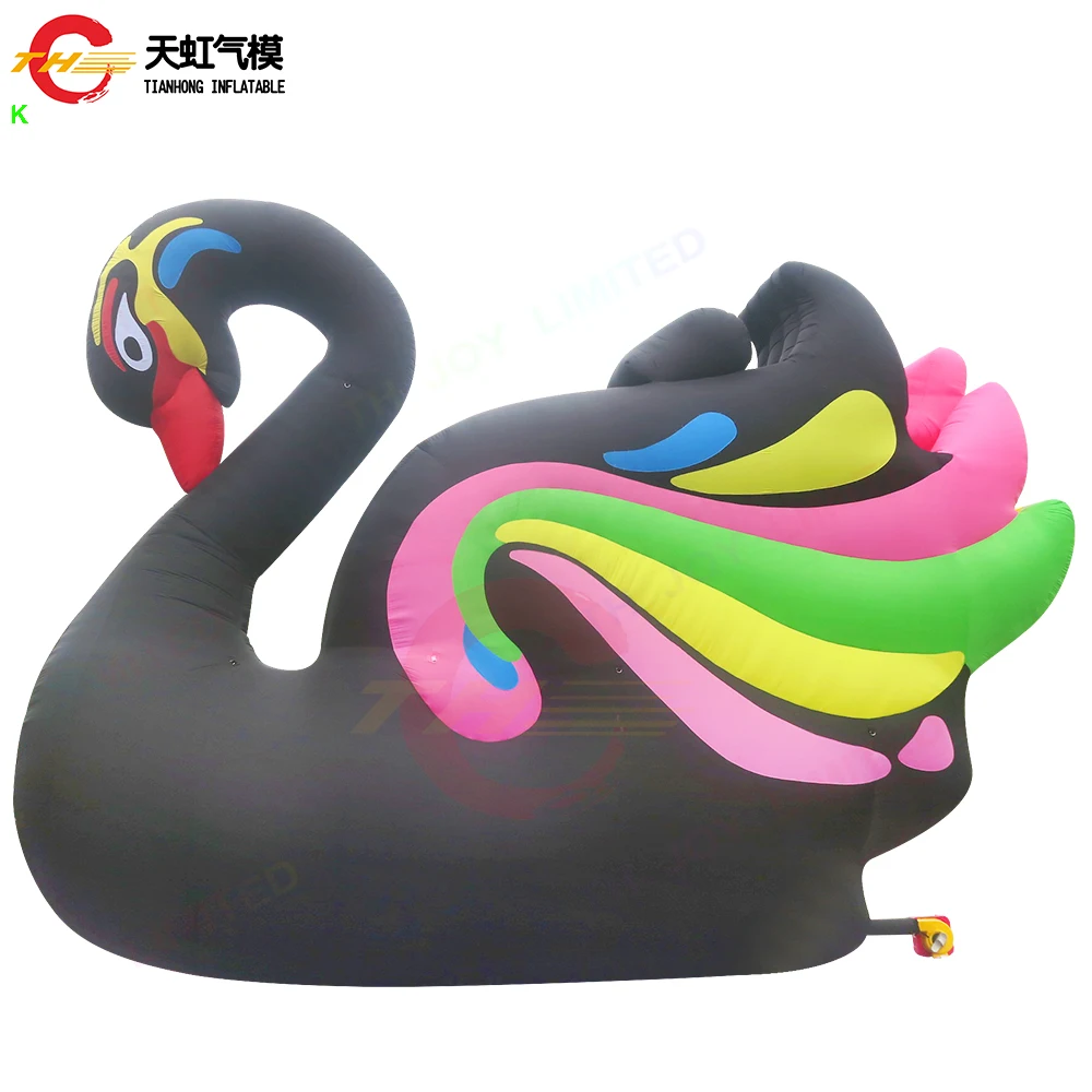 Advertising Giant Swan Inflatable Customized Promotional Inflatable Black Swan for Outdoor Parade Performance Events