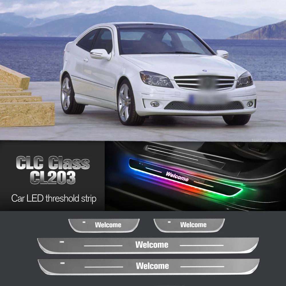 

Car Door Sill Light For Mercedes Benz CLC Class CL203 2008-2011 Customized Logo LED Welcome Threshold Pedal Lamp Accessories