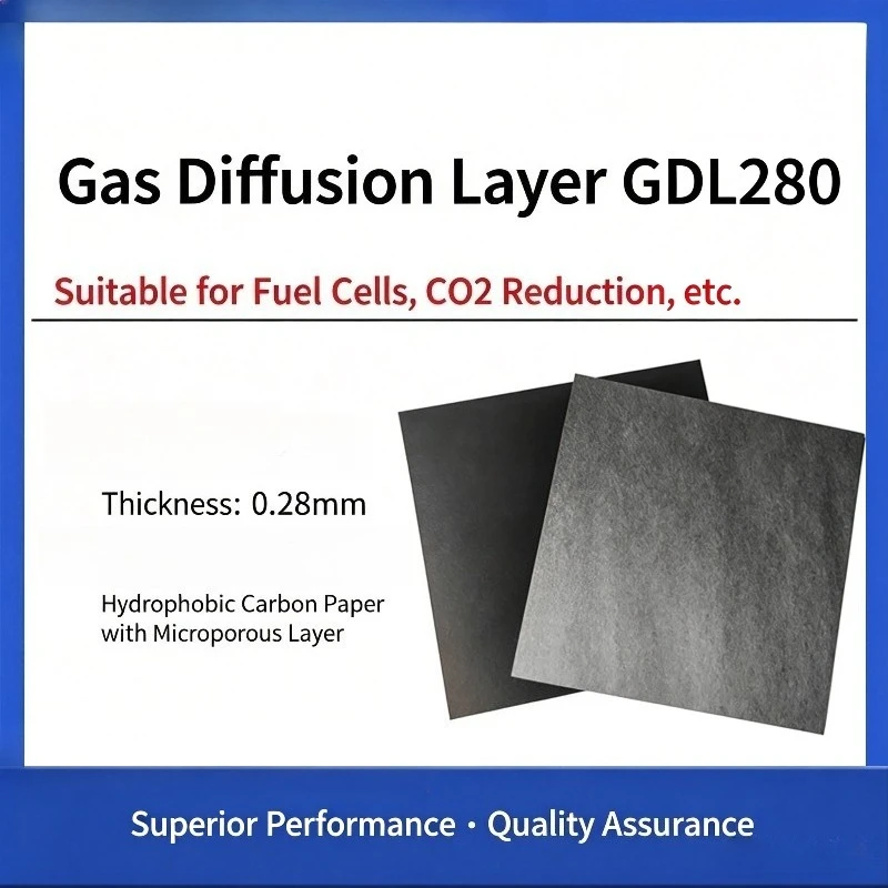 Cetech Gas Diffusion Layer GDL280 GDL340, 0.28mm 0.34mm Hydrophobic Carbon Paper With MPL For Fuel Cell