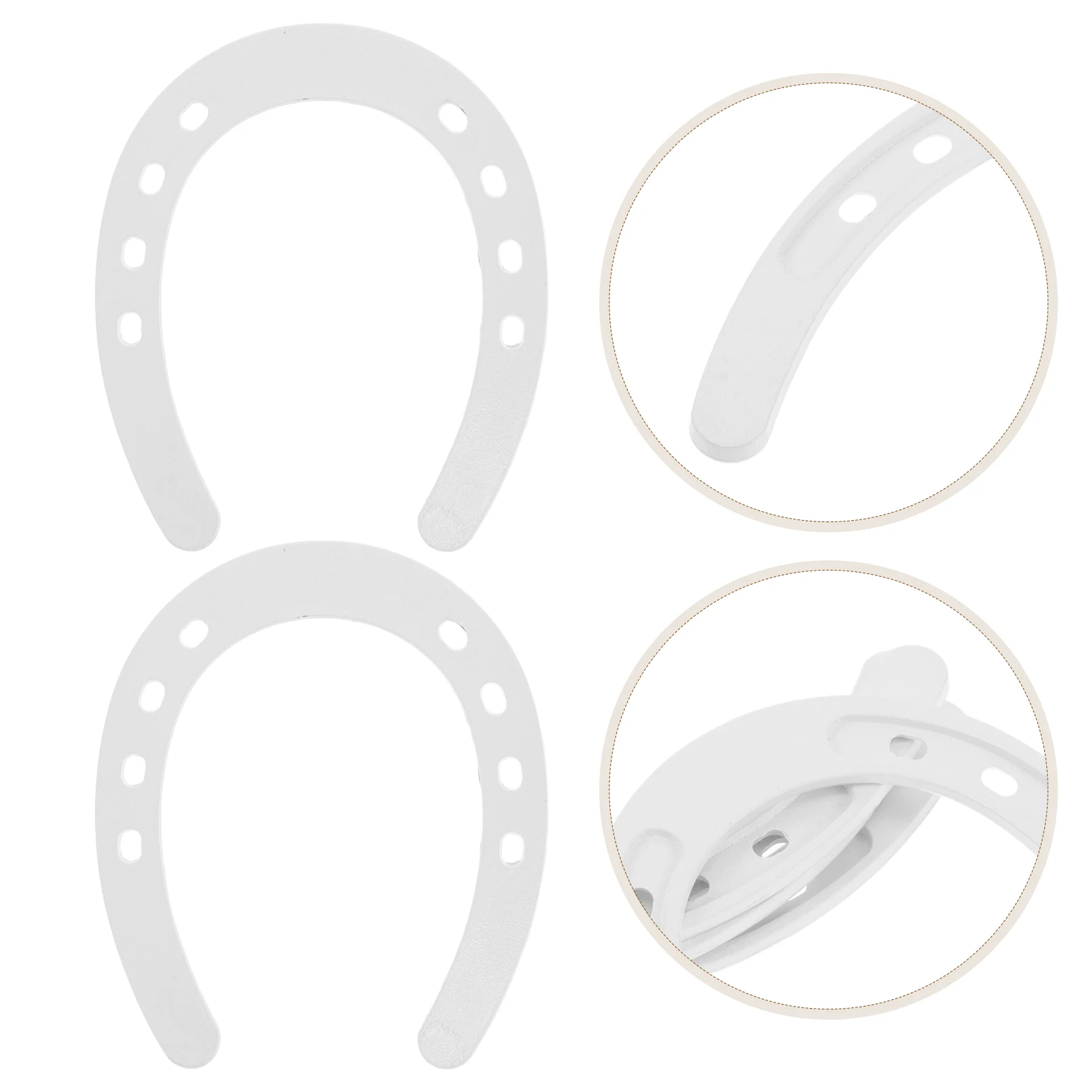 

4 Pcs Horseshoe Pendant Charms Pendants Cast Iron Decor Lucky Party Favors Metal