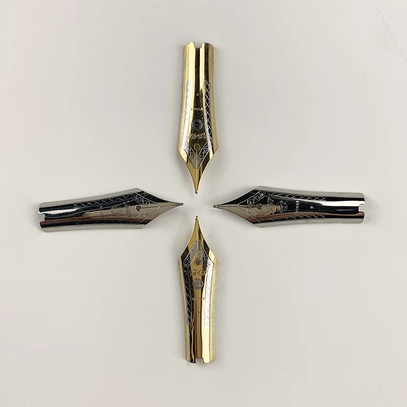 

26# 32# Wingsung 699 Fountain Pen Nibs Spare Pen Nibs Original EF/F/M Size for 699/630/629 Golden / Silver Color