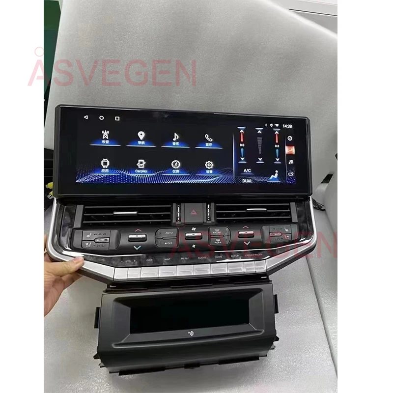 

16,1-дюймовый автомобильный мультимедийный центр Android для Toyota Land Cruiser L200 (обновление до LC300) с поддержкой Carplay, усилителем и камерами 360°