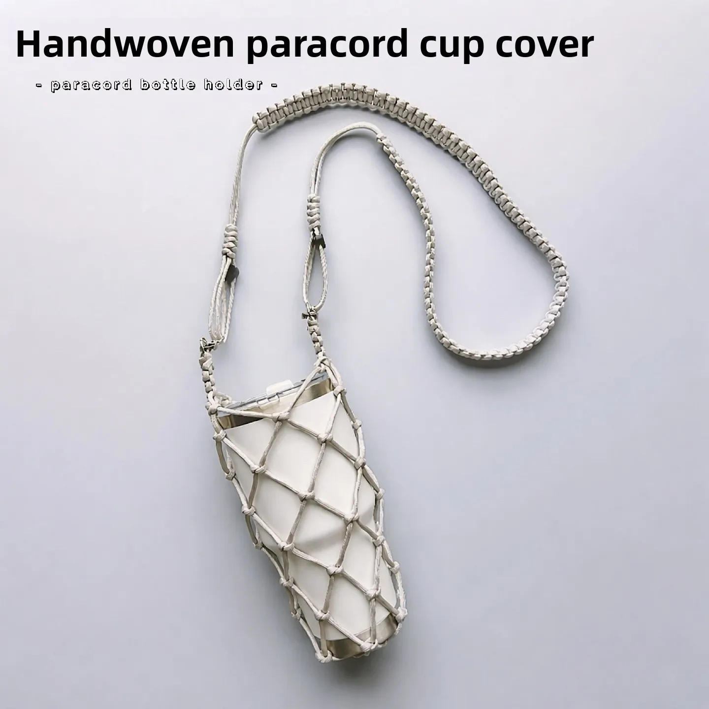 

Портативная сумка-сетка Flipped Handworks для улицы, через плечо, с большим отделением для стакана, экологически чистая, Crtsm...