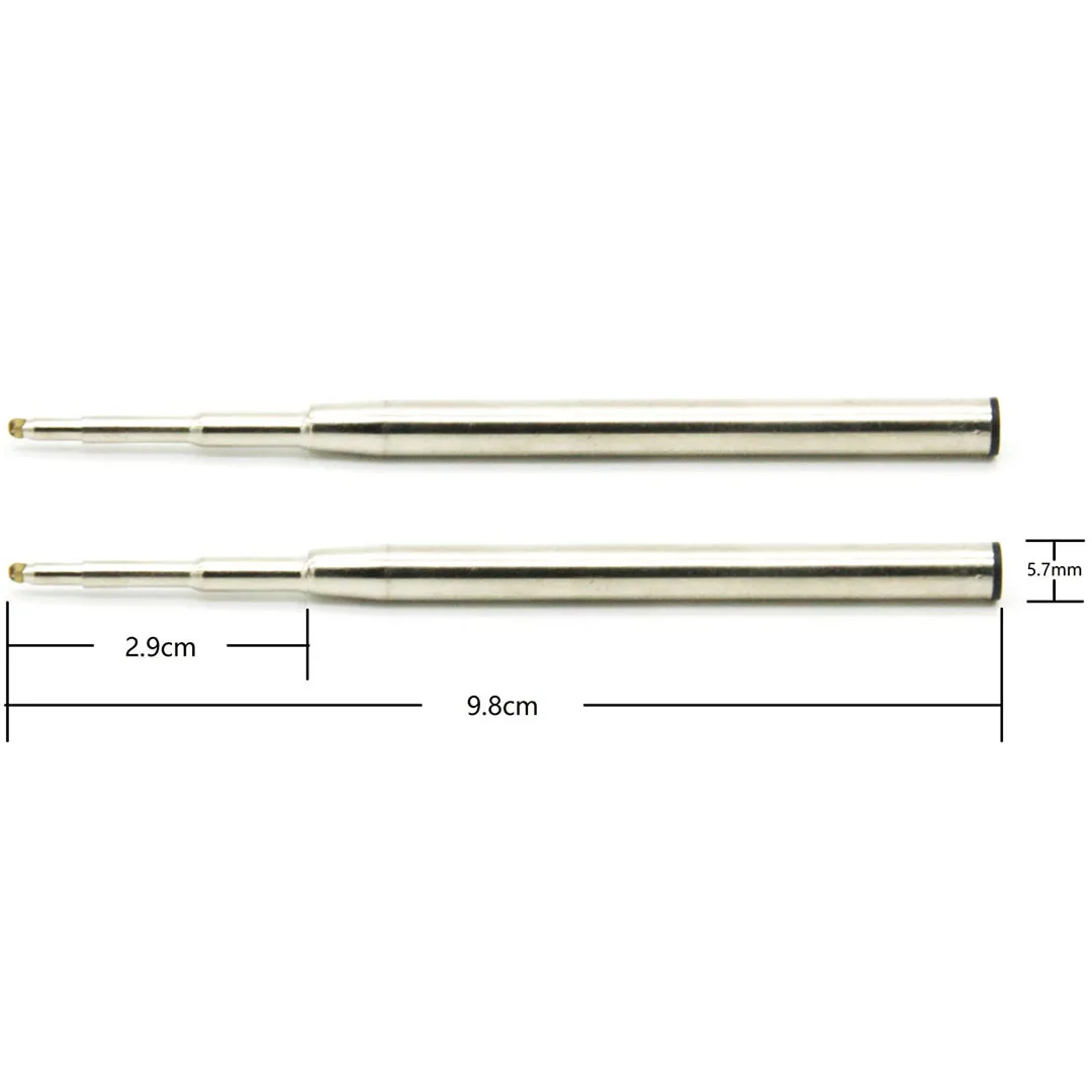 3.88 in / 98 mm Long Ballpoint Ink Refill To Fits For Montblanc Mont blanc PN:116190 124493 P164 Ballpoint Ballpen Tip:1.0mm