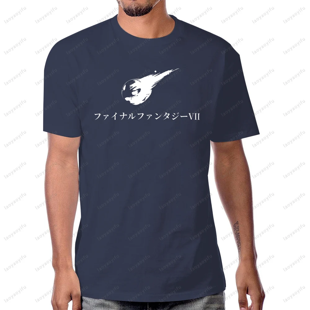 Vintage Style Final Fantasy VII FF7 Computer Game Tshirt Casual Fashion Loose Anime Cartoon ACG Otaku T Shirt Summer Cotton Tees view 4