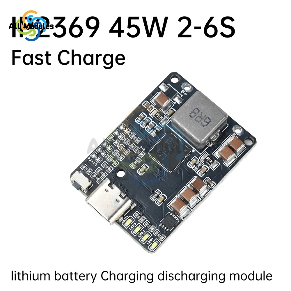 IP2369 2S~6S 45W Li-ion Battery Charger/Discharger Module Type C  3S 4S 5S for Mobile Power/Drone Charge Protection Module