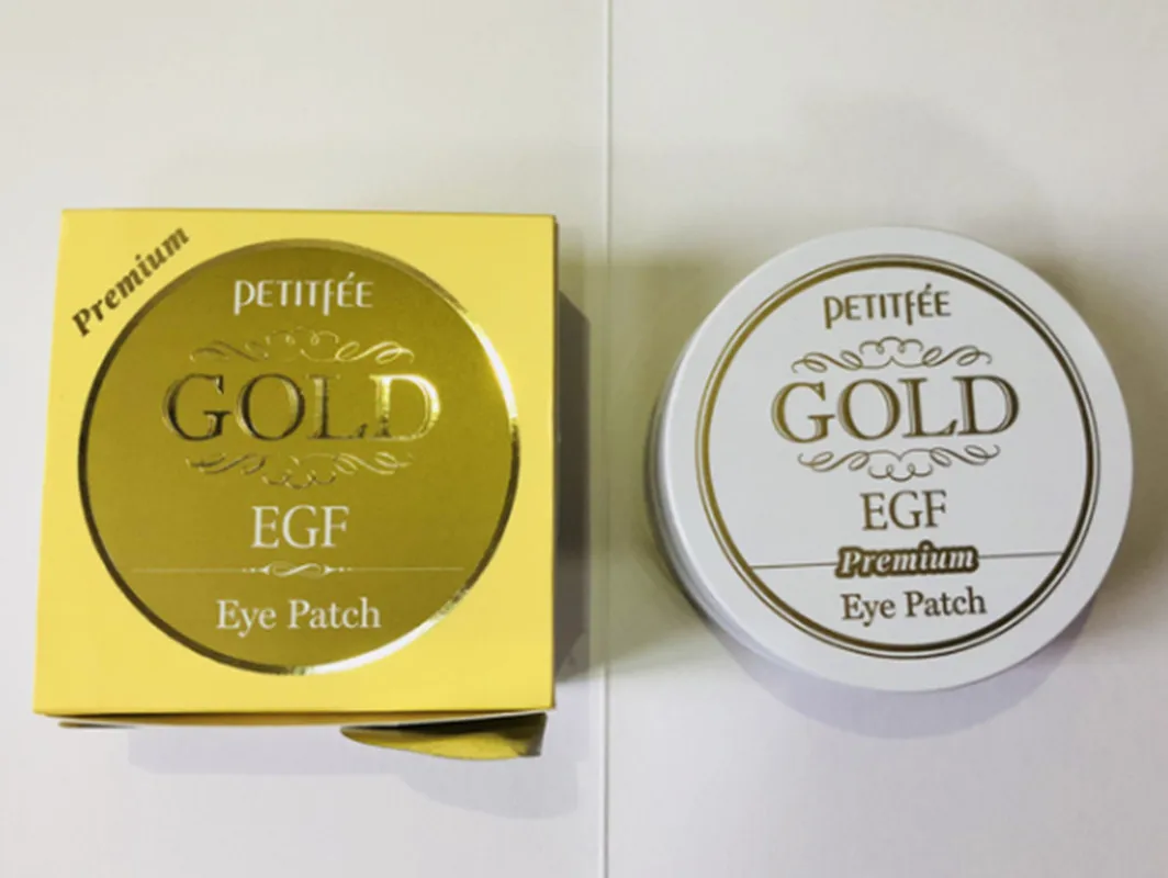 PETITFEE-Parche de ojos EGF dorado Premium, máscara de ojos ostentosa, 60 piezas, antiojeras sin edad