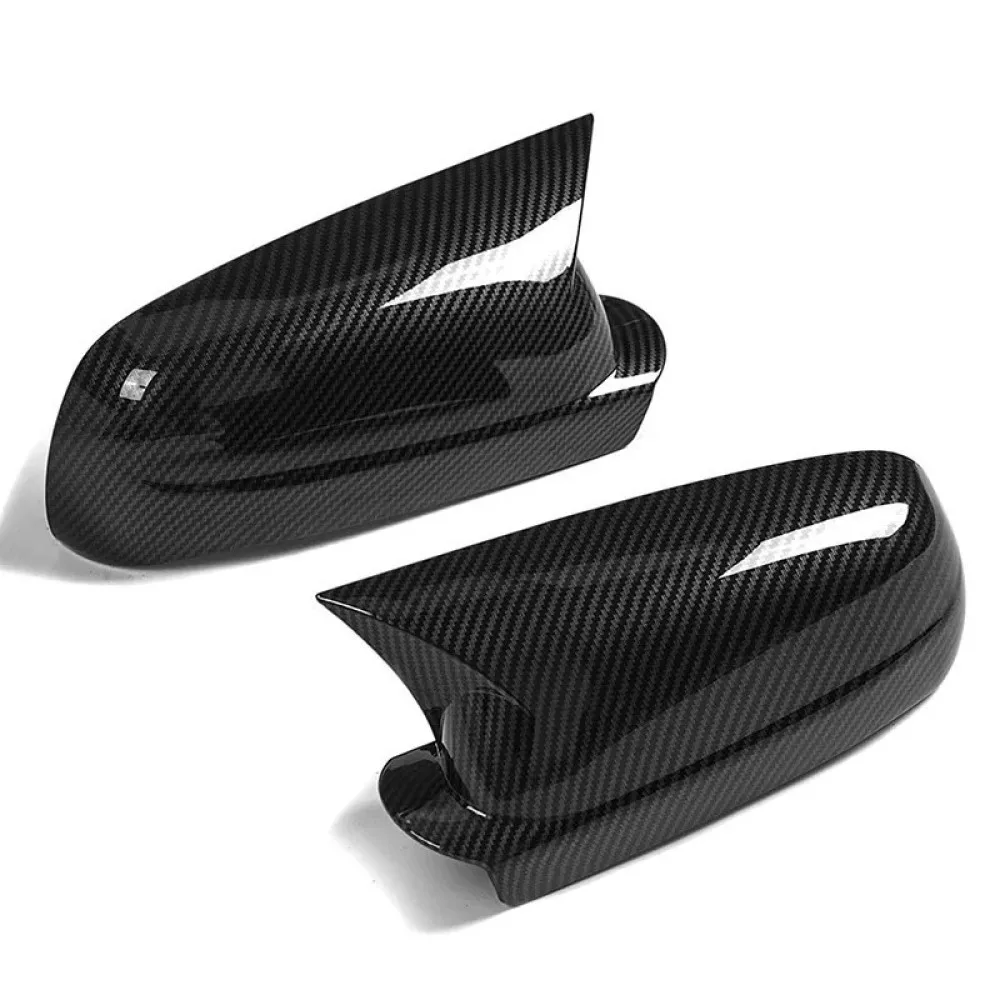 For VW Golf 4 Side Mirror Cover Caps Gloss Black Horn Shape Exterior Auto Exterior Parts Door Wing Housing Trim 5
