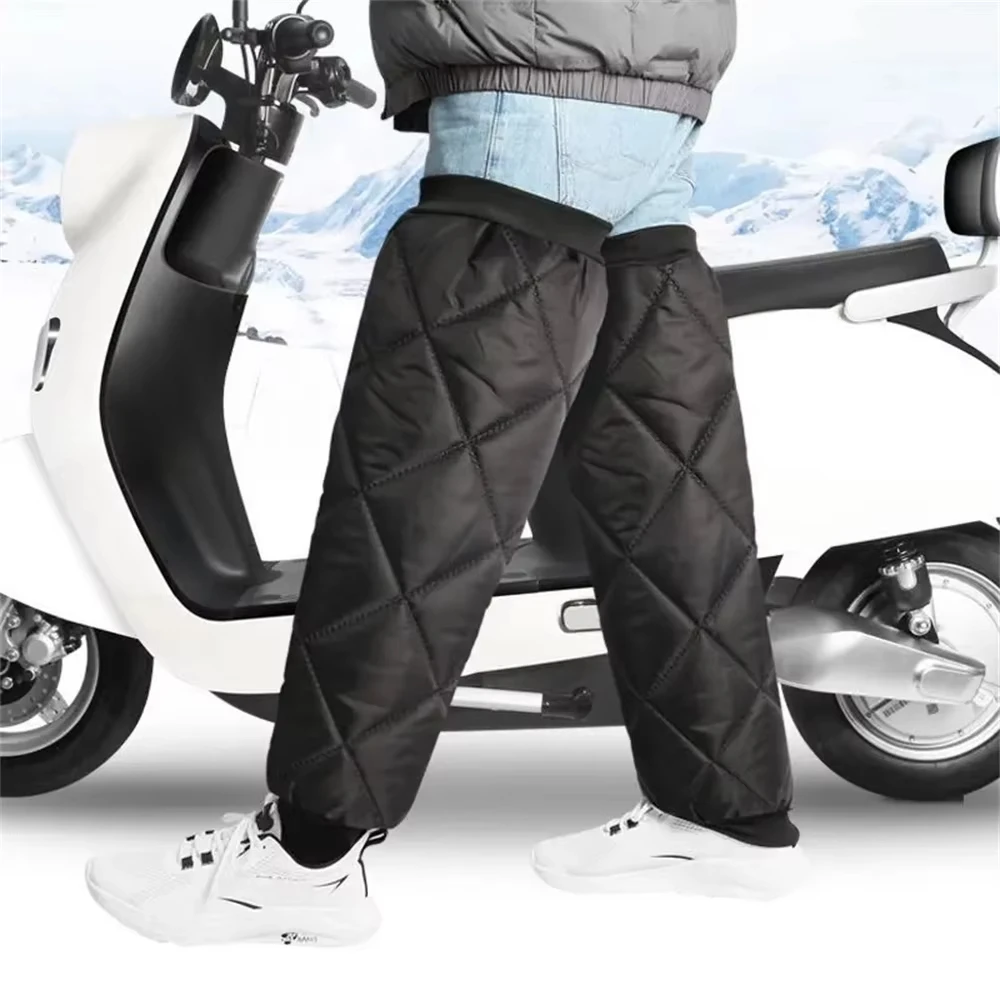 

Winter Warm Leg Sleeves Waterproof Motorcycle Knee Pads Zipper Leg Warmer Thermal Knee Brace Outdoor Cycling Leg Guards Knee Pad