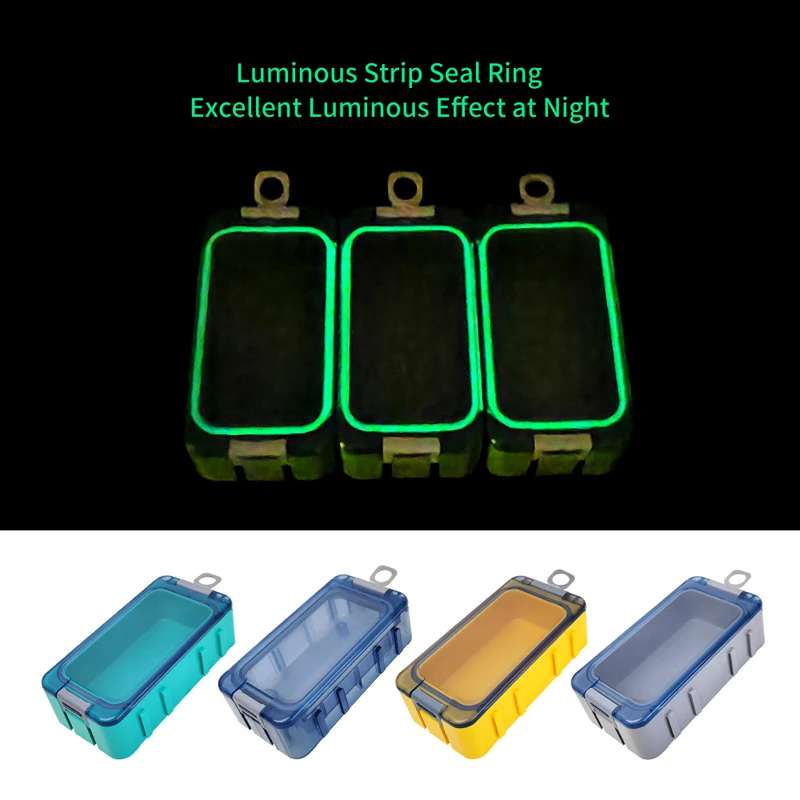 New 3Pcs Fishing Box Mini Plastic Accessories Storage Box Hook Organizer Boxes Bait Container Carp Lure Tool Case with Luminous view 4