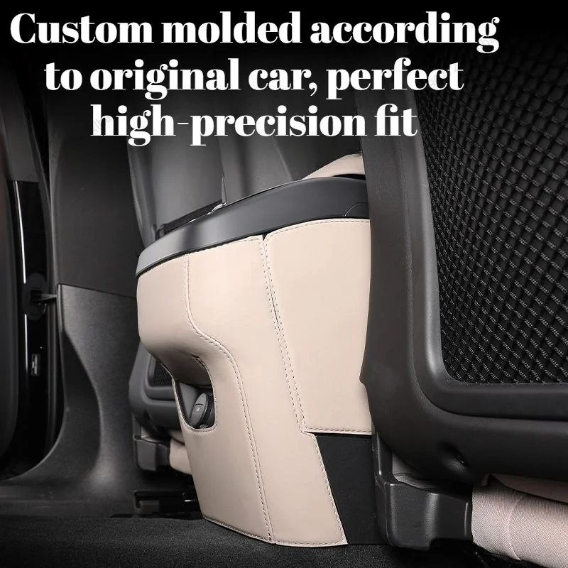 Rear Armrest Anti-Kick Mat, Center Anti-Kick Pad, Rear Interior Protection Accessories Fits for Volvo XC60 2021-2026 durable