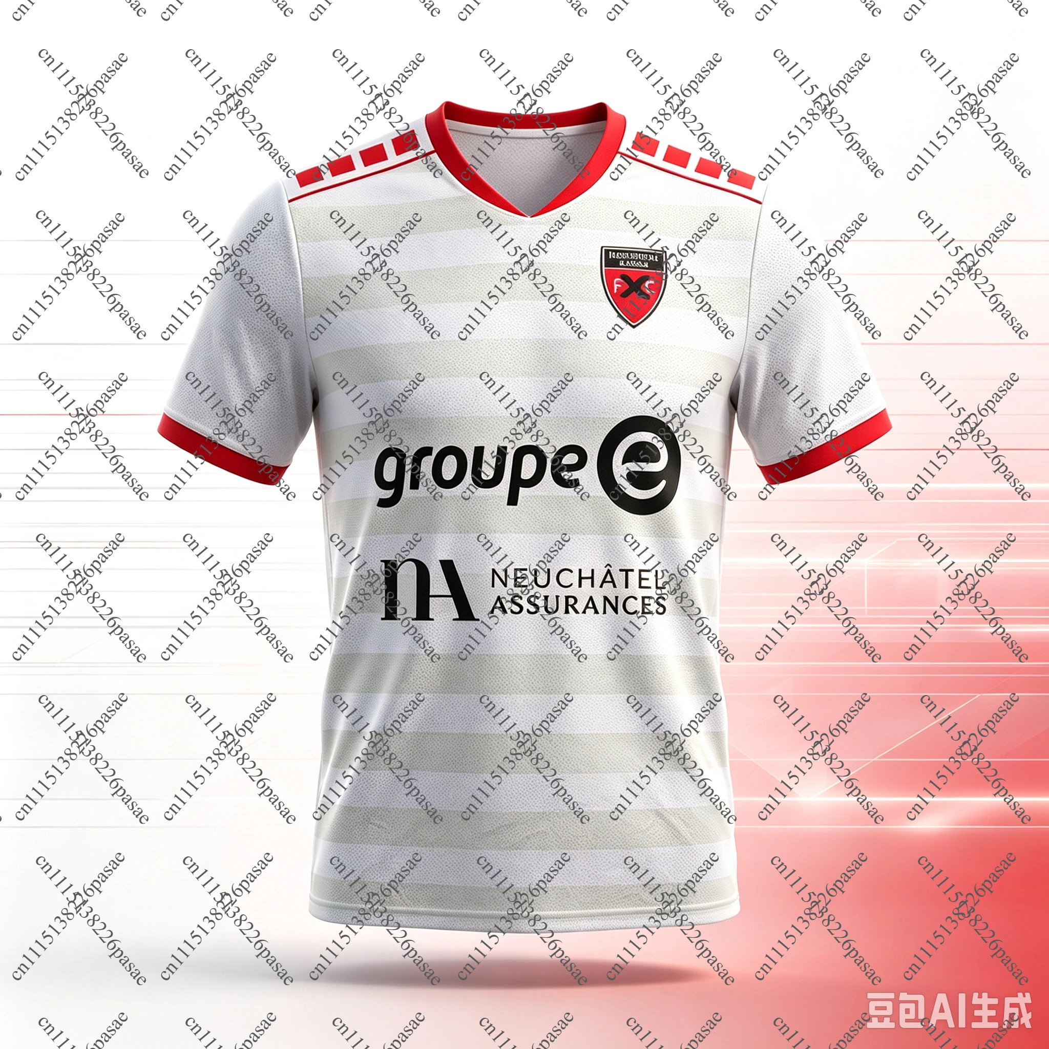 2026 Neuchâtel 3D Printed Football Jersey Men's Summer Quick Drying Breathe Short Sleeved T-shirt Family Matching Clothing