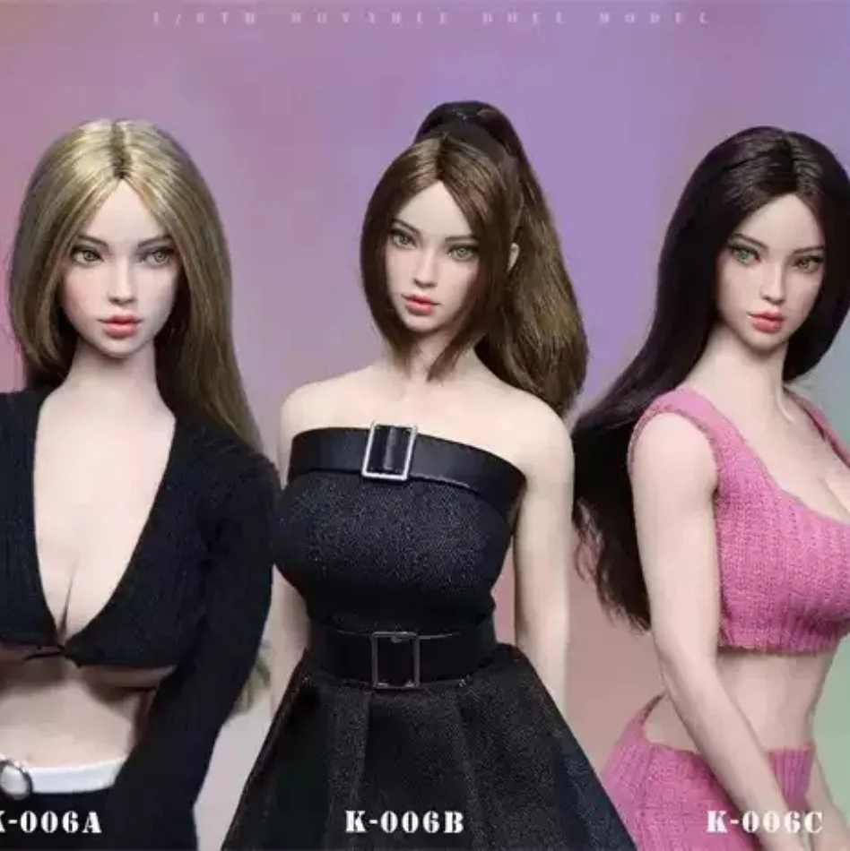 

JKTOYS 1/6 K-006 Rolling Eyes Yumi Head Резная модель подходит для 12-дюймовой фигурки